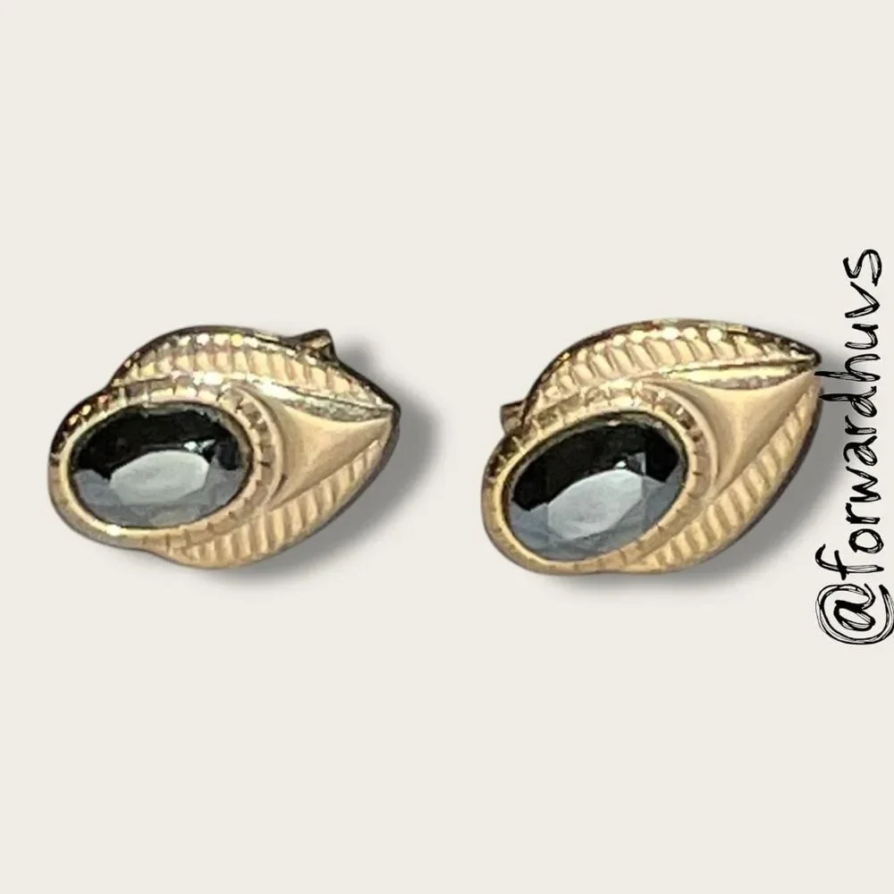Bundle Sale 3 for $15 | Cufflinks with Black Centers - Incomplete Back